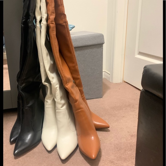 NEW TAN THIGH HIGH BOOTS - Picture 15 of 15